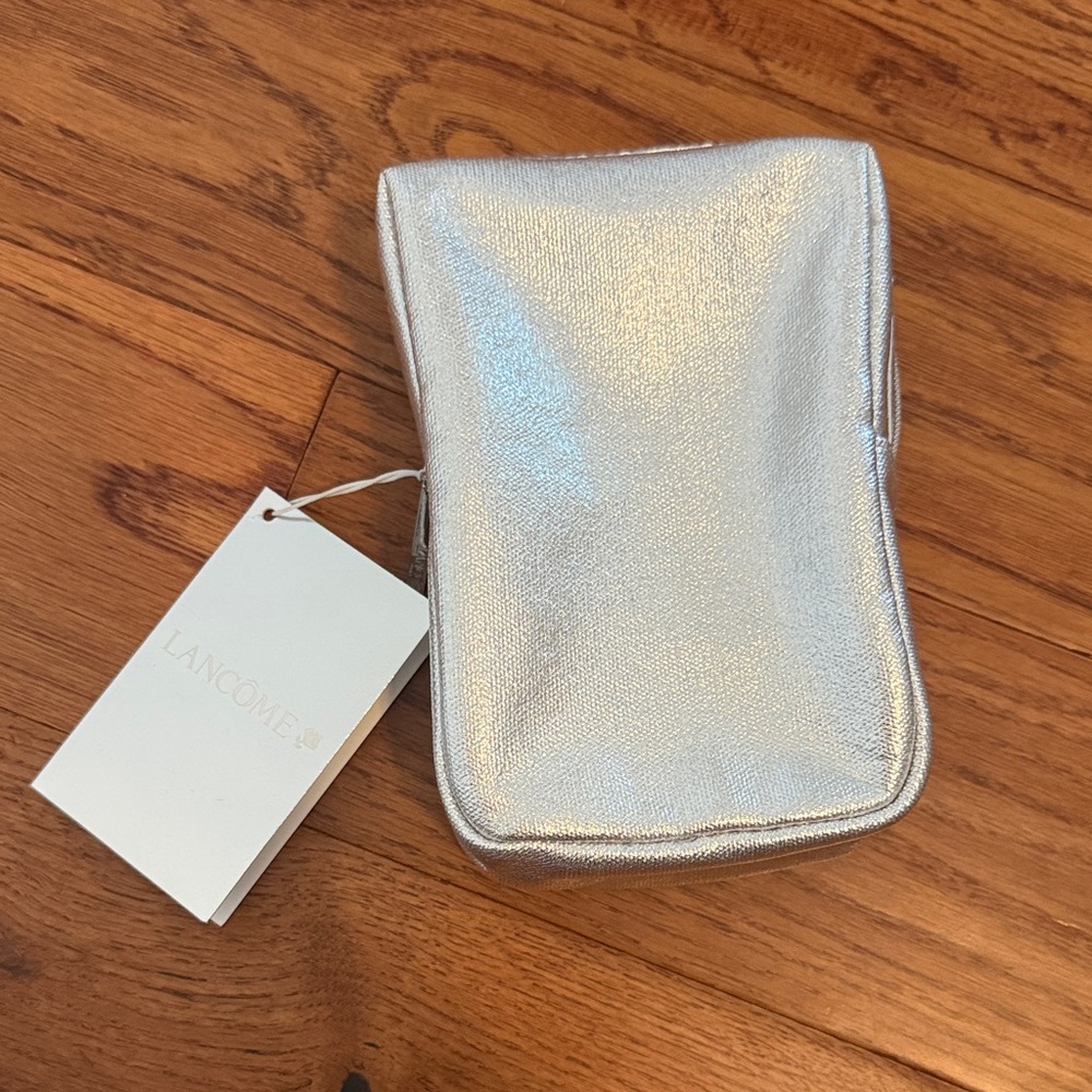 Lancôme silver makeup bag gift